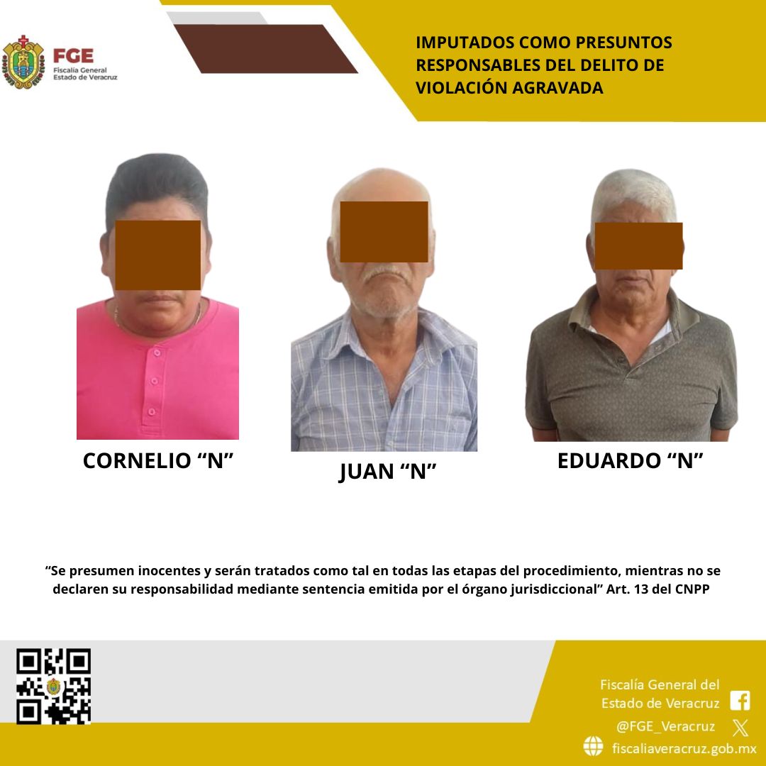 𝗙𝗚𝗘 𝗹𝗼𝗴𝗿𝗮 𝗶𝗺𝗽𝘂𝘁𝗮𝗰𝗶𝗼́𝗻 𝗰𝗼𝗻𝘁𝗿𝗮 𝘁𝗿𝗲𝘀 𝗽𝗿𝗲𝘀𝘂𝗻𝘁𝗼𝘀 𝗶𝗺𝗽𝗹𝗶𝗰𝗮𝗱𝗼𝘀 𝗲𝗻 𝗲𝗹 𝗱𝗲𝗹𝗶𝘁𝗼 𝗱𝗲 𝘃𝗶𝗼𝗹𝗮𝗰𝗶𝗼́𝗻 𝗮𝗴𝗿𝗮𝘃𝗮𝗱𝗮: 𝘀𝗲 𝗹𝗲𝘀 𝗱𝗶𝗰𝘁𝗮 𝗽𝗿𝗶𝘀𝗶𝗼́𝗻 𝗽𝗿𝗲𝘃𝗲𝗻𝘁𝗶𝘃𝗮 𝗼𝗳𝗶𝗰𝗶𝗼𝘀𝗮