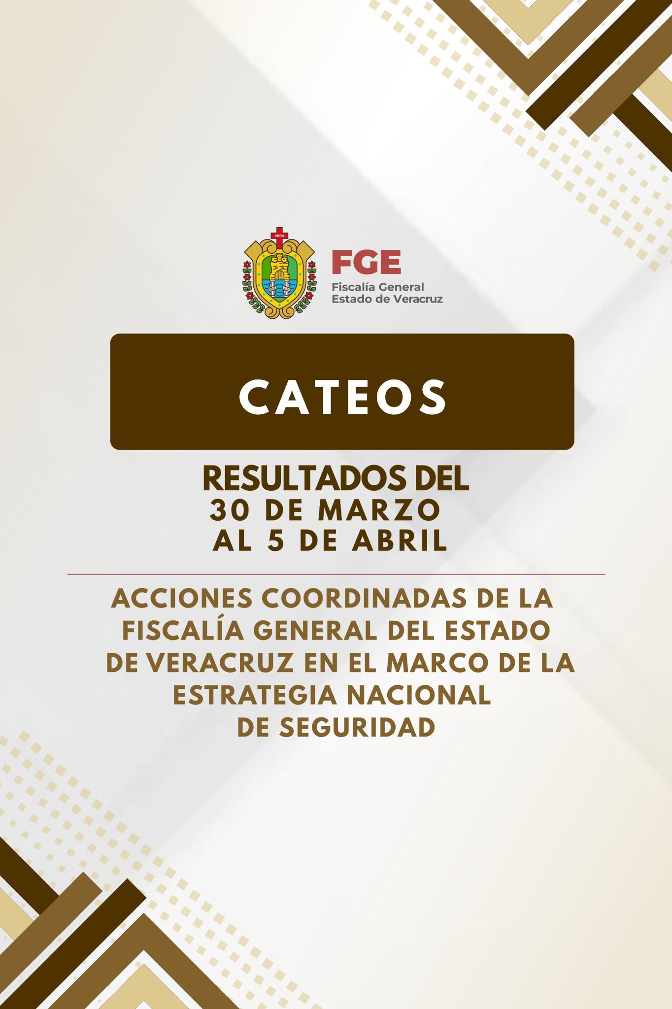 𝗥𝗲𝘀𝘂𝗹𝘁𝗮𝗱𝗼𝘀 𝗰𝗼𝗻𝘁𝘂𝗻𝗱𝗲𝗻𝘁𝗲𝘀 𝗱𝗲 𝗖𝗮𝘁𝗲𝗼𝘀: 𝗙𝗶𝘀𝗰𝗮𝗹𝗶́𝗮 𝗱𝗲 𝗩𝗲𝗿𝗮𝗰𝗿𝘂𝘇 𝗱𝗲𝘀𝗮𝗿𝘁𝗶𝗰𝘂𝗹𝗮 𝗳𝗼𝗰𝗼𝘀 𝗱𝗲 𝗰𝗿𝗶𝗺𝗶𝗻𝗮𝗹𝗶𝗱𝗮𝗱, 𝗲𝗻 𝘂𝗻𝗮 𝘀𝗲𝗺𝗮𝗻𝗮 𝗹𝗼𝗴𝗿𝗮 𝟯𝟯 𝗱𝗲𝘁𝗲𝗻𝗰𝗶𝗼𝗻𝗲𝘀 𝗲𝗻 𝟭𝟯 𝗺𝘂𝗻𝗶𝗰𝗶𝗽𝗶𝗼𝘀