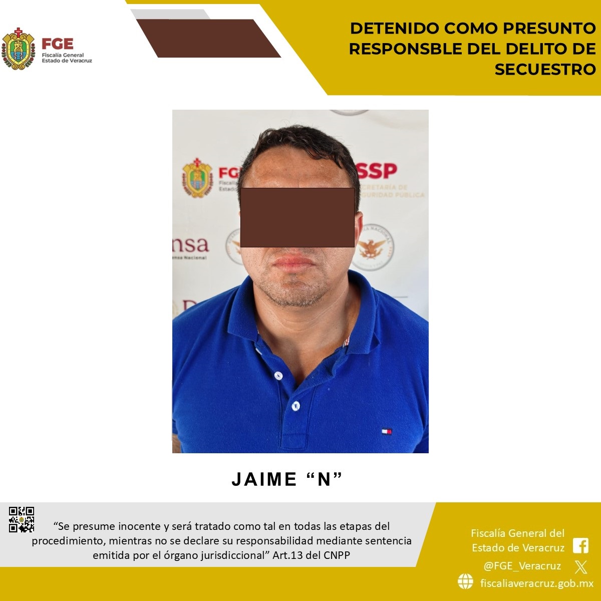 𝗖𝗼𝗼𝗿𝗱𝗶𝗻𝗮𝗰𝗶𝗼́𝗻 𝗲𝗻𝘁𝗿𝗲 𝗙𝗶𝘀𝗰𝗮𝗹𝗶́𝗮𝘀 𝗽𝗲𝗿𝗺𝗶𝘁𝗲 𝗰𝗮𝗽𝘁𝘂𝗿𝗮 𝗱𝗲 𝗽𝗿𝗲𝘀𝘂𝗻𝘁𝗼 𝘀𝗲𝗰𝘂𝗲𝘀𝘁𝗿𝗮𝗱𝗼𝗿 𝗲𝗻 𝗧𝘂𝘅𝗽𝗮𝗻