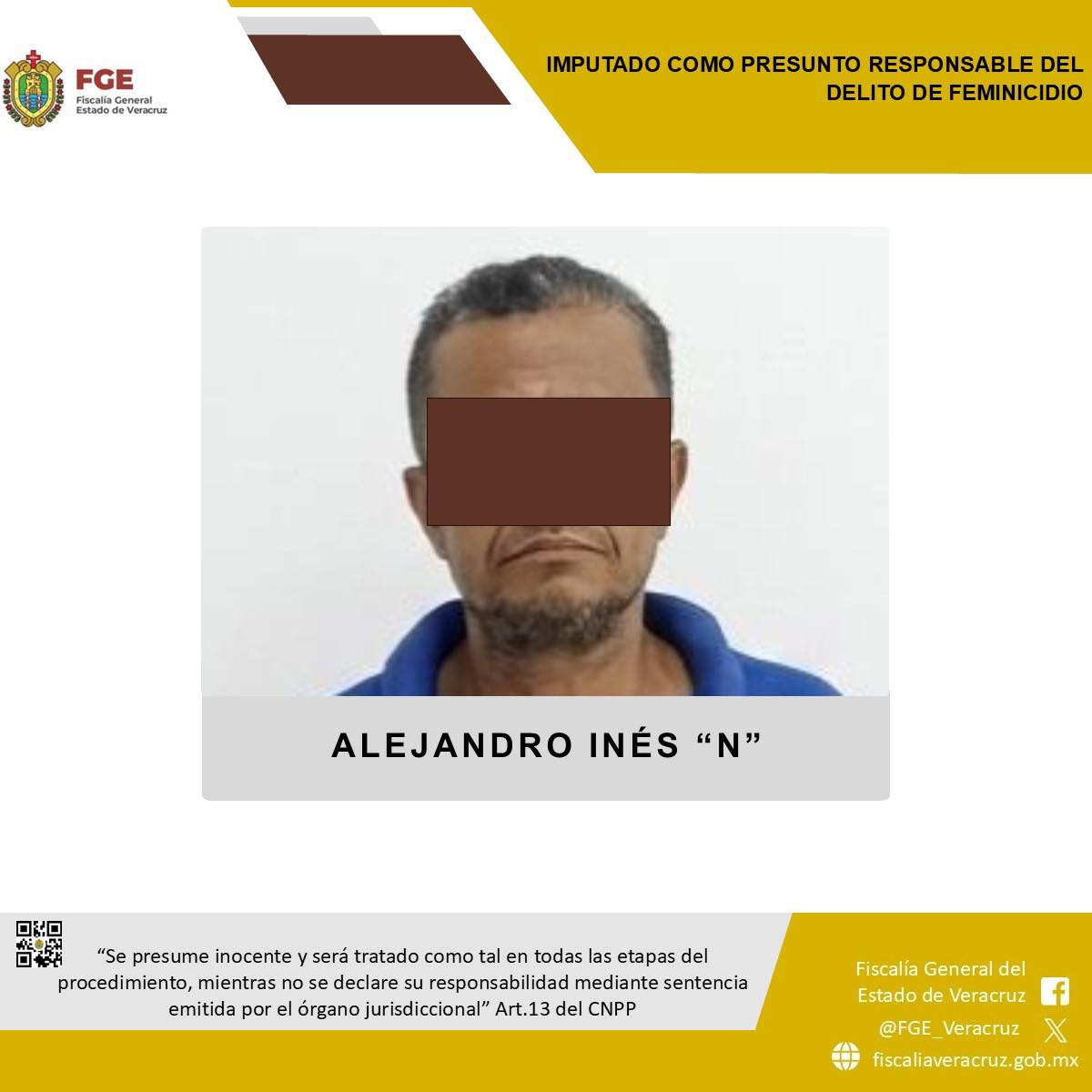 𝗖𝗲𝗿𝗼 𝗶𝗺𝗽𝘂𝗻𝗶𝗱𝗮𝗱 𝗲𝗻 𝗩𝗲𝗿𝗮𝗰𝗿𝘂𝘇: 𝗽𝗿𝗶𝘀𝗶𝗼́𝗻 𝗽𝗿𝗲𝘃𝗲𝗻𝘁𝗶𝘃𝗮 𝗰𝗼𝗻𝘁𝗿𝗮 𝗽𝗿𝗲𝘀𝘂𝗻𝘁𝗼 𝗿𝗲𝘀𝗽𝗼𝗻𝘀𝗮𝗯𝗹𝗲 𝗱𝗲 𝗳𝗲𝗺𝗶𝗻𝗶𝗰𝗶𝗱𝗶𝗼