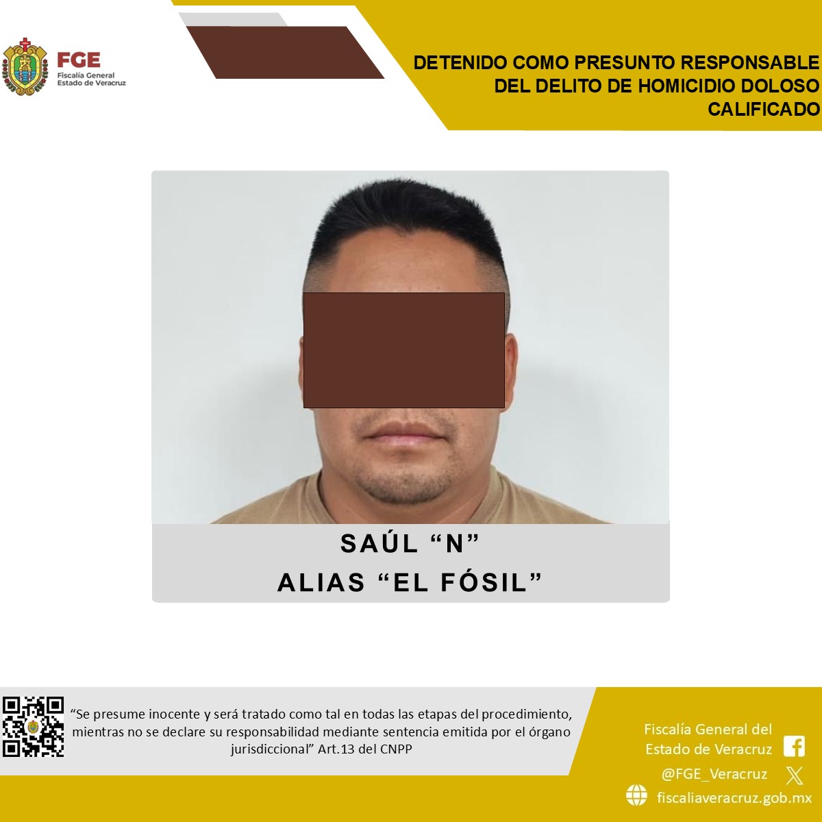 𝗣𝗿𝗲𝘀𝘂𝗻𝘁𝗼 𝗵𝗼𝗺𝗶𝗰𝗶𝗱𝗮 𝗱𝗲 𝗹𝗮 𝗿𝗲𝗴𝗶𝗼́𝗻 𝗺𝗼𝗻𝘁𝗮𝗻̃𝗼𝘀𝗮 𝗲𝗻 𝗩𝗲𝗿𝗮𝗰𝗿𝘂𝘇, 𝗲𝘀 𝗱𝗲𝘁𝗲𝗻𝗶𝗱𝗼 𝗽𝗼𝗿 𝗹𝗮 𝗮𝘂𝘁𝗼𝗿𝗶𝗱𝗮𝗱 𝗺𝗶𝗻𝗶𝘀𝘁𝗲𝗿𝗶𝗮𝗹 𝗲𝗻 𝗲𝗹 𝗘𝘀𝘁𝗮𝗱𝗼 𝗱𝗲 𝗣𝘂𝗲𝗯𝗹𝗮