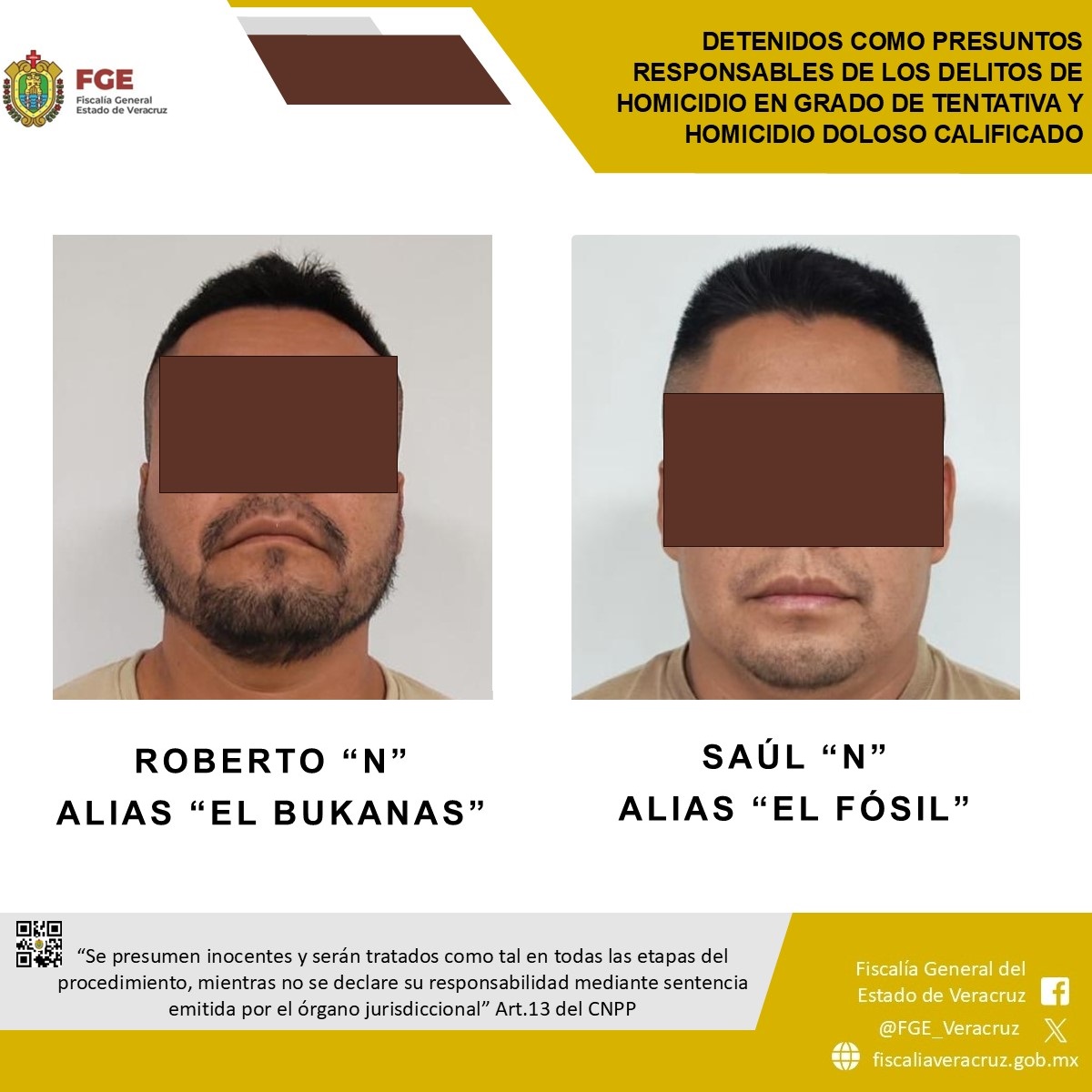 𝗝𝘂𝘀𝘁𝗶𝗰𝗶𝗮 𝗲𝗻 𝗖𝗼́𝗿𝗱𝗼𝗯𝗮: 𝗙𝗚𝗘 𝗩𝗲𝗿𝗮𝗰𝗿𝘂𝘇 𝗲𝗷𝗲𝗰𝘂𝘁𝗮 𝘁𝗿𝗲𝘀 𝗻𝘂𝗲𝘃𝗮𝘀 𝗼́𝗿𝗱𝗲𝗻𝗲𝘀 𝗱𝗲 𝗮𝗽𝗿𝗲𝗵𝗲𝗻𝘀𝗶𝗼́𝗻 𝗰𝗼𝗻𝘁𝗿𝗮 "𝗘𝗹 𝗕𝘂𝗸𝗮𝗻𝗮𝘀" 𝘆 "𝗘𝗹 𝗙𝗼́𝘀𝗶𝗹"