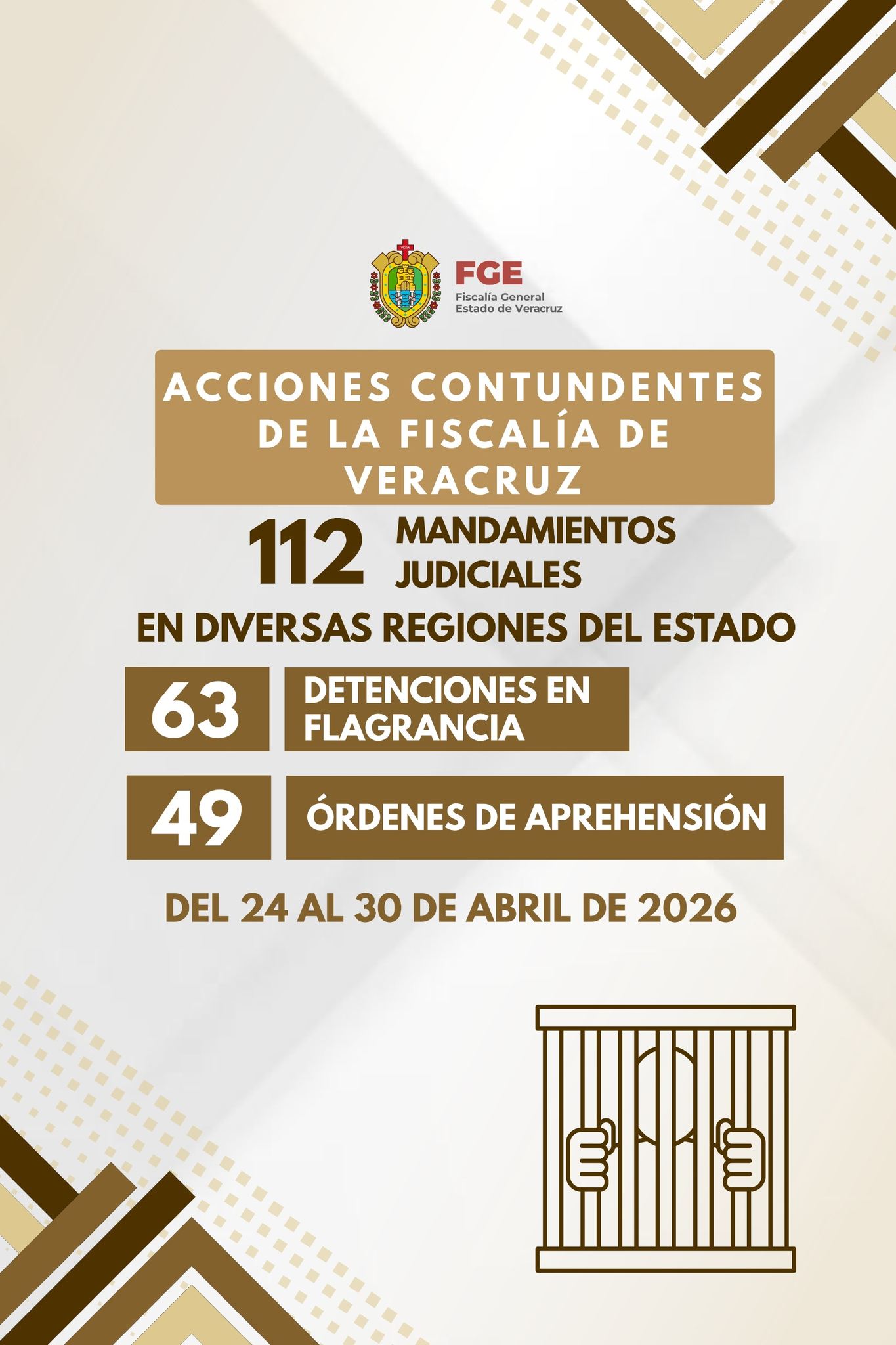 𝗔𝗰𝗰𝗶𝗼𝗻𝗲𝘀 𝗰𝗼𝗼𝗿𝗱𝗶𝗻𝗮𝗱𝗮𝘀 𝗱𝗲 𝗹𝗮 𝗣𝗼𝗹𝗶𝗰𝗶́𝗮 𝗠𝗶𝗻𝗶𝘀𝘁𝗲𝗿𝗶𝗮𝗹 𝗱𝗲𝗷𝗮𝗻 𝟭𝟭𝟮 𝗺𝗮𝗻𝗱𝗮𝗺𝗶𝗲𝗻𝘁𝗼𝘀 𝗲𝗷𝗲𝗰𝘂𝘁𝗮𝗱𝗼𝘀 𝗲𝗻 𝘂𝗻𝗮 𝘀𝗲𝗺𝗮𝗻𝗮