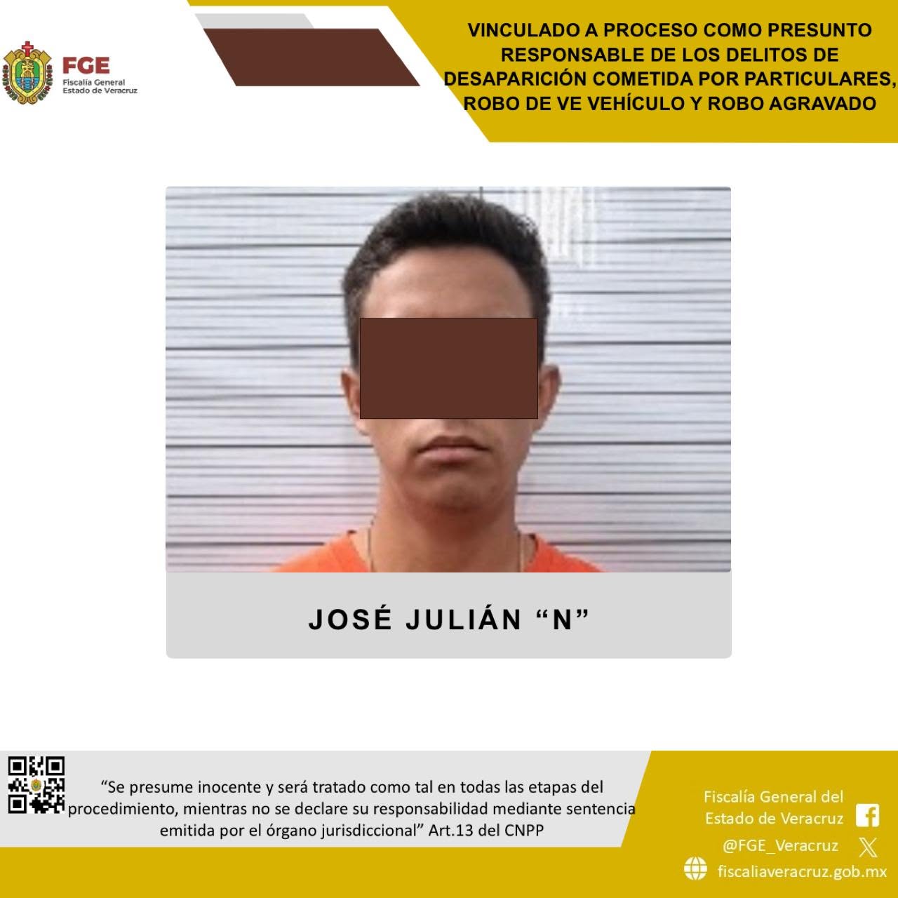 𝗟𝗼𝗴𝗿𝗮 𝗙𝗚𝗘 𝘃𝗶𝗻𝗰𝘂𝗹𝗮𝗰𝗶𝗼́𝗻 𝗮 𝗽𝗿𝗼𝗰𝗲𝘀𝗼 𝗽𝗼𝗿 𝗱𝗲𝘀𝗮𝗽𝗮𝗿𝗶𝗰𝗶𝗼́𝗻 𝗰𝗼𝗺𝗲𝘁𝗶𝗱𝗮 𝗽𝗼𝗿 𝗽𝗮𝗿𝘁𝗶𝗰𝘂𝗹𝗮𝗿𝗲𝘀 𝘆 𝗿𝗼𝗯𝗼 𝗲𝗻 𝗖𝗮𝘁𝗲𝗺𝗮𝗰𝗼
