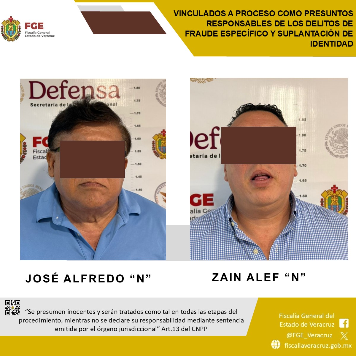 𝗙𝗚𝗘 𝗩𝗲𝗿𝗮𝗰𝗿𝘂𝘇 𝗹𝗼𝗴𝗿𝗮 𝘃𝗶𝗻𝗰𝘂𝗹𝗮𝗰𝗶𝗼́𝗻 𝗰𝗼𝗻𝘁𝗿𝗮 𝗽𝗿𝗲𝘀𝘂𝗻𝘁𝗼𝘀 𝗿𝗲𝘀𝗽𝗼𝗻𝘀𝗮𝗯𝗹𝗲𝘀 𝗱𝗲 𝗹𝗼𝘀 𝗱𝗲𝗹𝗶𝘁𝗼𝘀 𝗱𝗲 𝗳𝗿𝗮𝘂𝗱𝗲 𝘆 𝘀𝘂𝗽𝗹𝗮𝗻𝘁𝗮𝗰𝗶𝗼́𝗻 𝗱𝗲 𝗶𝗱𝗲𝗻𝘁𝗶𝗱𝗮𝗱