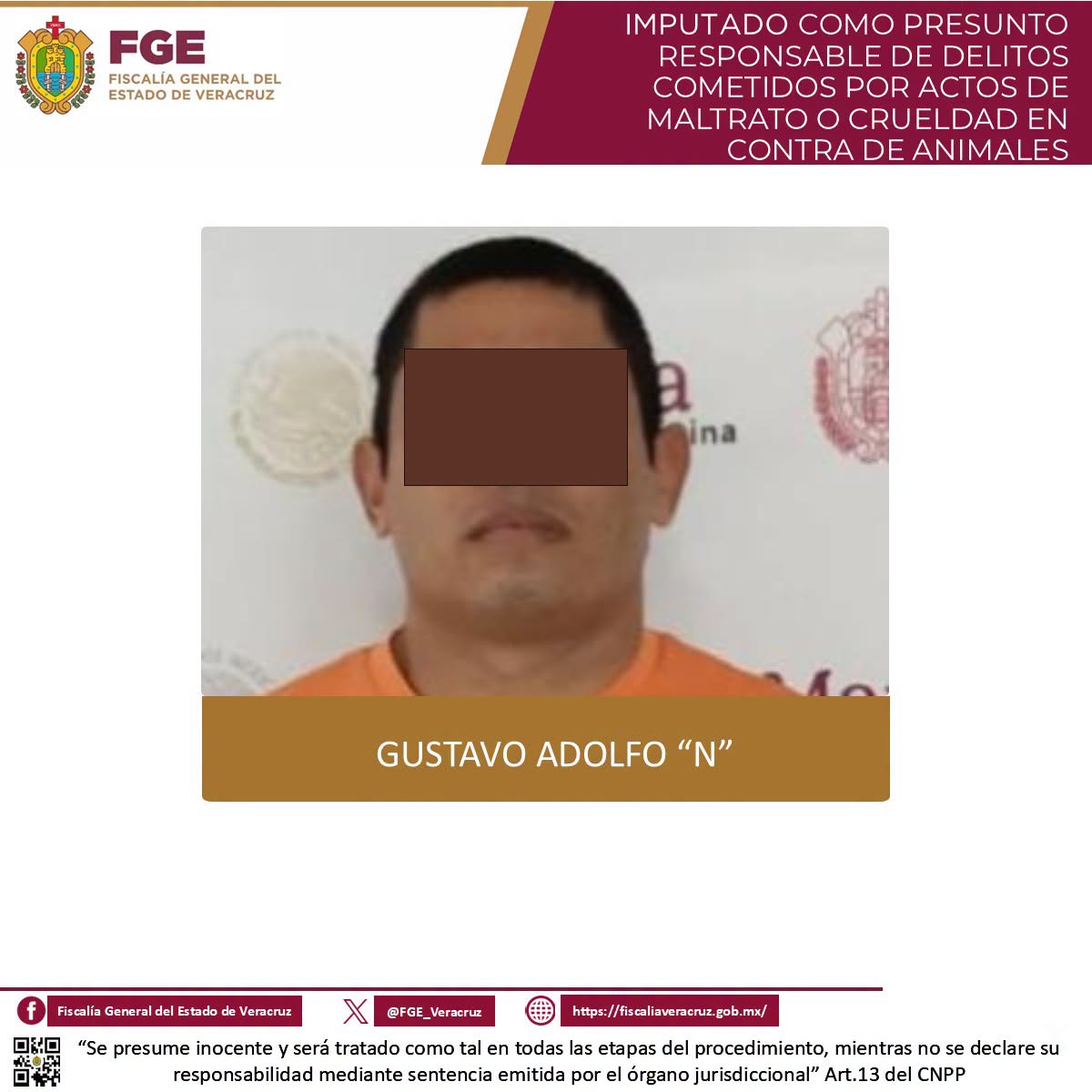 𝗣𝗿𝗶𝘀𝗶𝗼́𝗻 𝗽𝗿𝗲𝘃𝗲𝗻𝘁𝗶𝘃𝗮 𝗰𝗼𝗻𝘁𝗿𝗮 𝗽𝗿𝗲𝘀𝘂𝗻𝘁𝗼 𝗮𝗴𝗿𝗲𝘀𝗼𝗿 𝗱𝗲 𝗰𝗮𝗻𝗶𝗻𝗼 𝗲𝗻 𝗩𝗲𝗿𝗮𝗰𝗿𝘂𝘇