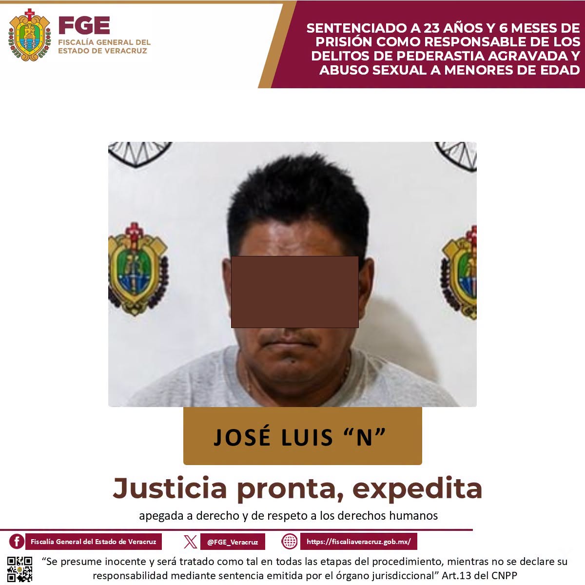 𝗦𝗲𝗻𝘁𝗲𝗻𝗰𝗶𝗮 𝗱𝗲 𝟮𝟯 𝗮𝗻̃𝗼𝘀 𝗱𝗲 𝗽𝗿𝗶𝘀𝗶𝗼́𝗻 𝗰𝗼𝗻𝘁𝗿𝗮 𝗮𝗴𝗿𝗲𝘀𝗼𝗿 𝘀𝗲𝘅𝘂𝗮𝗹 𝗱𝗲 𝗺𝗲𝗻𝗼𝗿𝗲𝘀 𝗲𝗻 𝗣𝗮𝗽𝗮𝗻𝘁𝗹𝗮