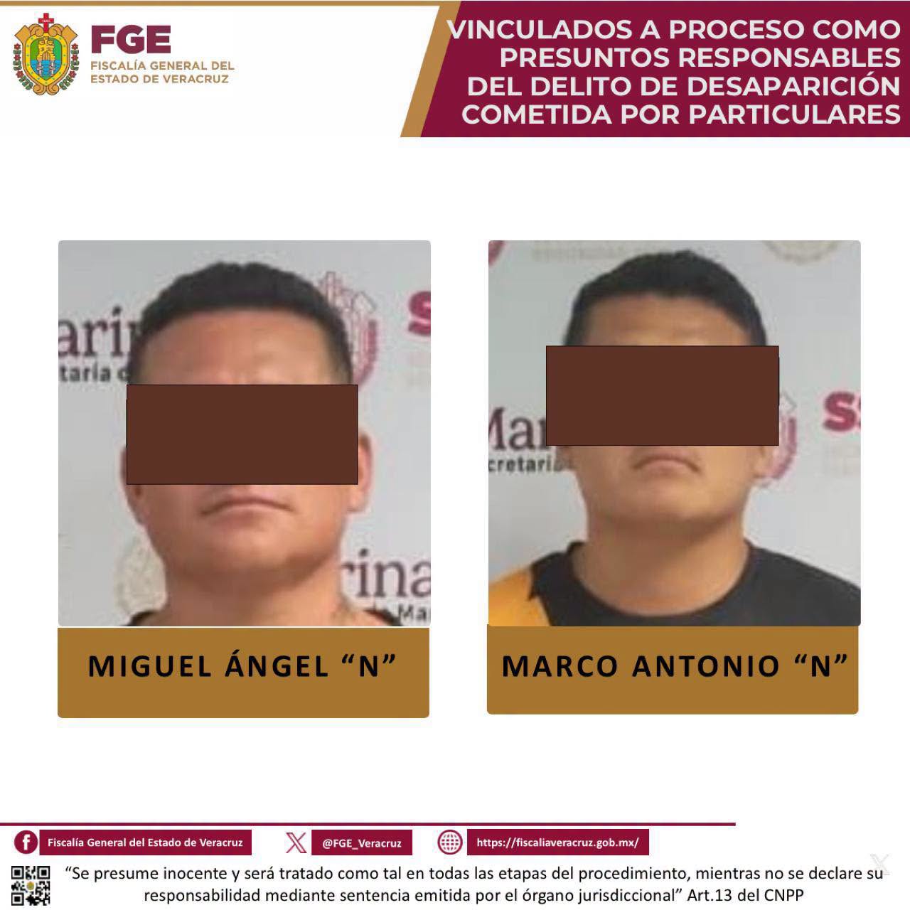 𝗩𝗶𝗻𝗰𝘂𝗹𝗮𝗻 𝗮 𝗽𝗿𝗼𝗰𝗲𝘀𝗼 𝘆 𝗱𝗶𝗰𝘁𝗮𝗻 𝗽𝗿𝗶𝘀𝗶𝗼́𝗻 𝗽𝗿𝗲𝘃𝗲𝗻𝘁𝗶𝘃𝗮 𝗮 𝗱𝗼𝘀 𝗽𝗿𝗲𝘀𝘂𝗻𝘁𝗼𝘀 𝗿𝗲𝘀𝗽𝗼𝗻𝘀𝗮𝗯𝗹𝗲𝘀 𝗱𝗲 𝗱𝗲𝘀𝗮𝗽𝗮𝗿𝗶𝗰𝗶𝗼́𝗻 𝗲𝗻 𝗖𝗼𝗮𝘁𝘇𝗮𝗰𝗼𝗮𝗹𝗰𝗼𝘀