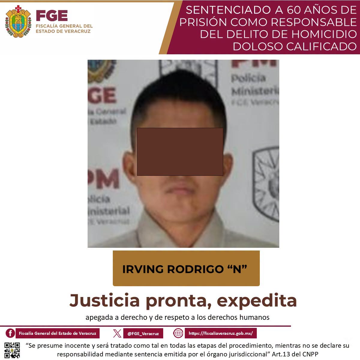 𝗖𝗼𝗻𝗱𝗲𝗻𝗮𝗻 𝗮 𝟲𝟬 𝗮𝗻̃𝗼𝘀 𝗱𝗲 𝗽𝗿𝗶𝘀𝗶𝗼́𝗻 𝗮 𝗿𝗲𝘀𝗽𝗼𝗻𝘀𝗮𝗯𝗹𝗲 𝗱𝗲 𝗵𝗼𝗺𝗶𝗰𝗶𝗱𝗶𝗼 𝗰𝗼𝗺𝗲𝘁𝗶𝗱𝗼 𝗲𝗻 𝗙𝗼𝗿𝘁𝗶́𝗻