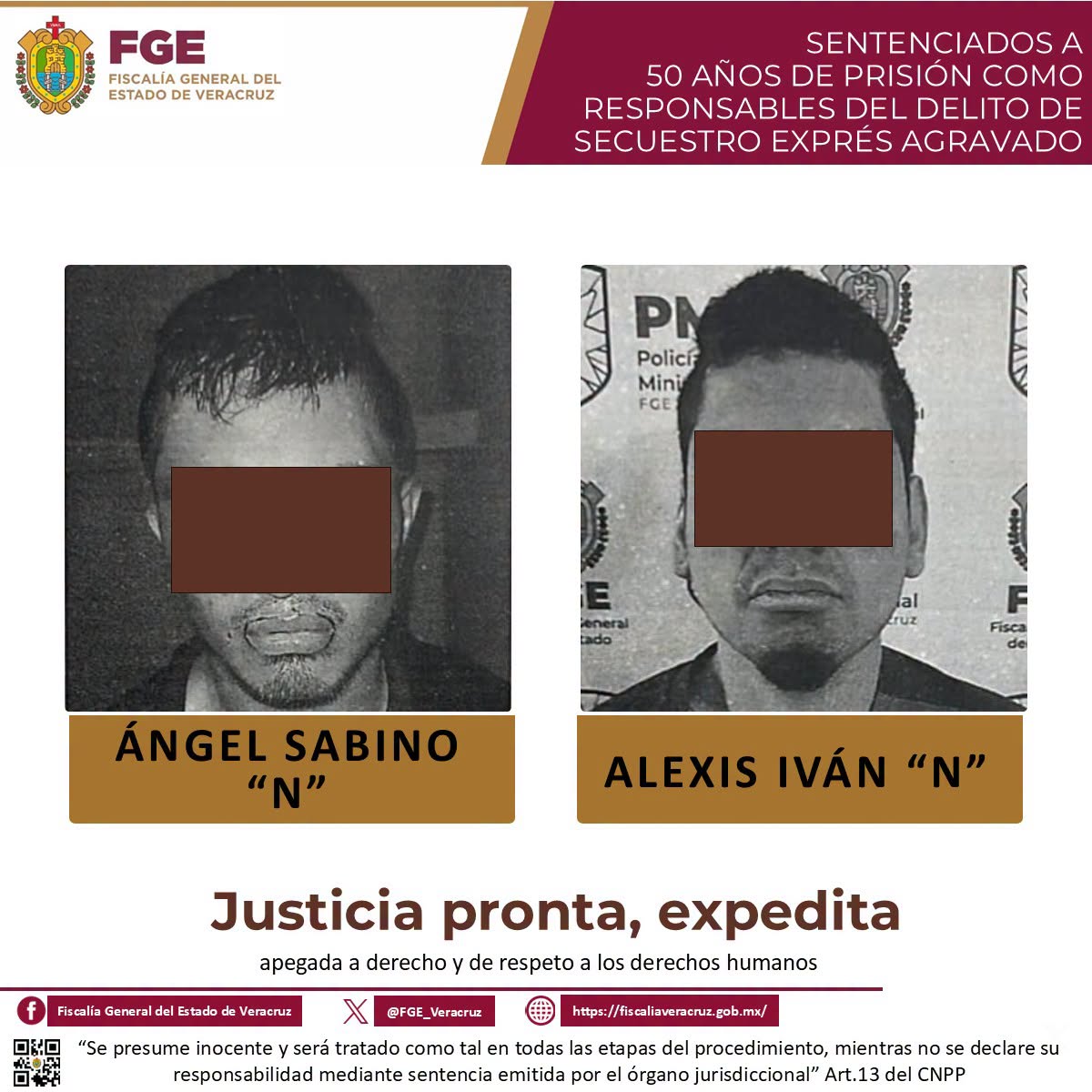 𝗖𝗼𝗻𝗱𝗲𝗻𝗮𝗻 𝗮 𝗱𝗼𝘀 𝗿𝗲𝘀𝗽𝗼𝗻𝘀𝗮𝗯𝗹𝗲𝘀 𝗱𝗲 𝘀𝗲𝗰𝘂𝗲𝘀𝘁𝗿𝗼 𝗲𝘅𝗽𝗿𝗲́𝘀 𝗮𝗴𝗿𝗮𝘃𝗮𝗱𝗼 𝗮 𝟱𝟬 𝗮𝗻̃𝗼𝘀 𝗱𝗲 𝗽𝗿𝗶𝘀𝗶𝗼́𝗻