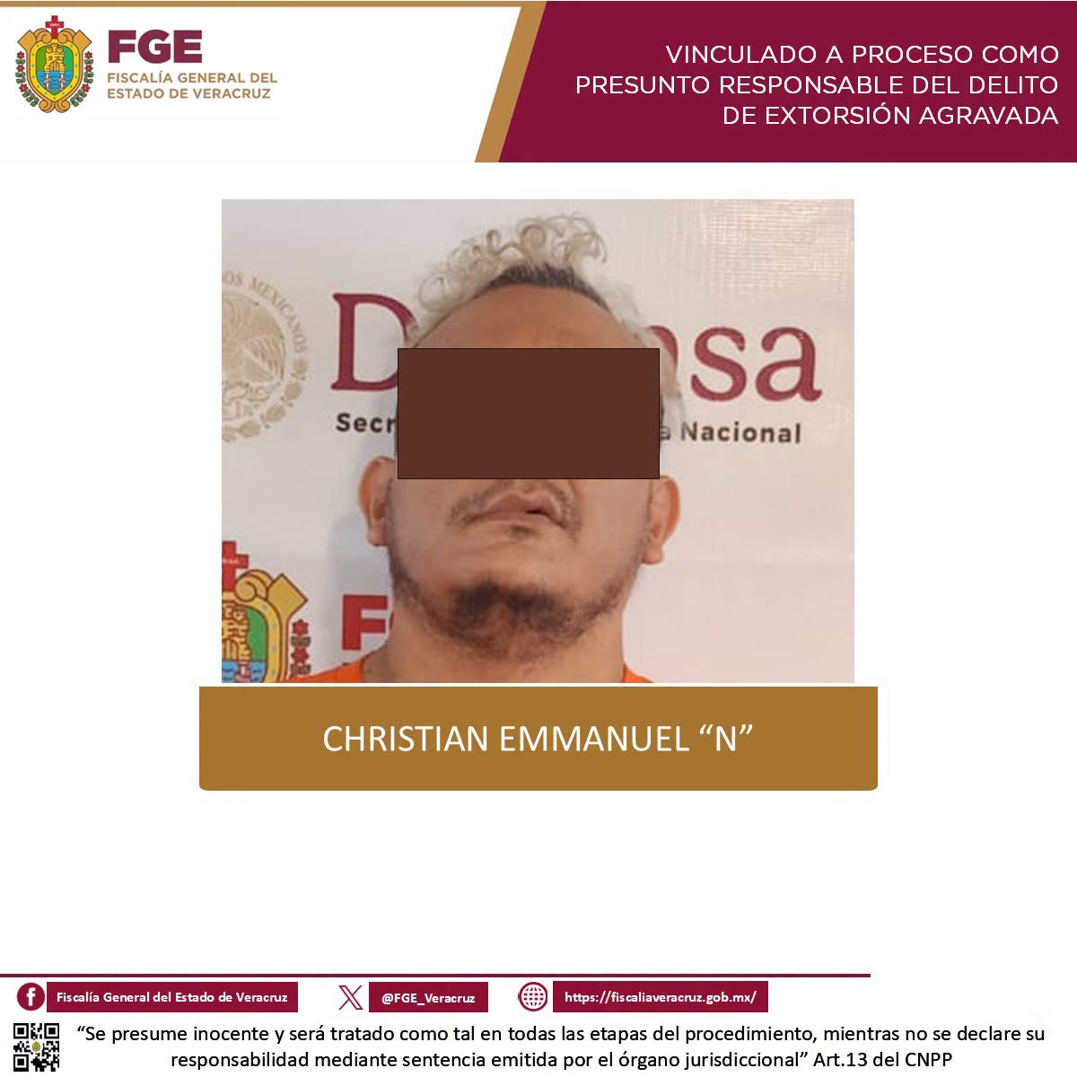 𝗖𝗼𝗺𝗯𝗮𝘁𝗲 𝗮 𝗹𝗮 𝗲𝘅𝘁𝗼𝗿𝘀𝗶𝗼́𝗻 𝗲𝗻 𝗩𝗲𝗿𝗮𝗰𝗿𝘂𝘇: 𝘃𝗶𝗻𝗰𝘂𝗹𝗮𝗻 𝗮 𝗽𝗿𝗼𝗰𝗲𝘀𝗼 𝗮 𝗽𝗿𝗲𝘀𝘂𝗻𝘁𝗼 𝗿𝗲𝘀𝗽𝗼𝗻𝘀𝗮𝗯𝗹𝗲 𝘆 𝗿𝗮𝘁𝗶𝗳𝗶𝗰𝗮𝗻 𝗽𝗿𝗶𝘀𝗶𝗼́𝗻 𝗽𝗿𝗲𝘃𝗲𝗻𝘁𝗶𝘃𝗮