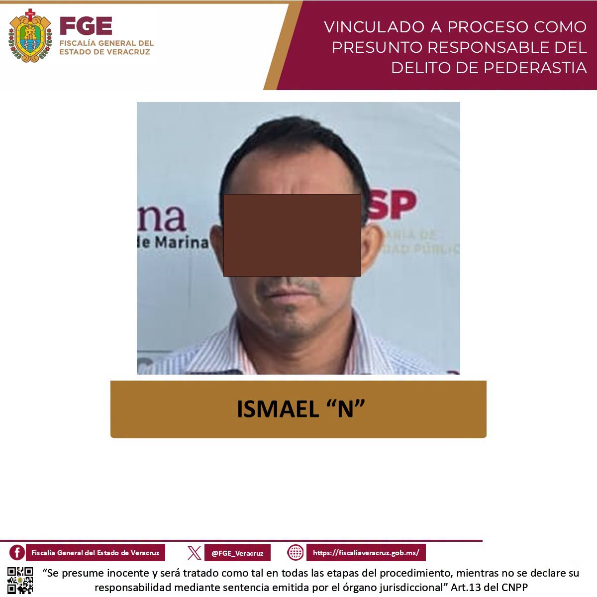𝗥𝗮𝘁𝗶𝗳𝗶𝗰𝗮𝗻 𝗽𝗿𝗶𝘀𝗶𝗼́𝗻 𝗽𝗿𝗲𝘃𝗲𝗻𝘁𝗶𝘃𝗮 𝗽𝗮𝗿𝗮 𝗜𝘀𝗺𝗮𝗲𝗹 “𝗡”, 𝘃𝗶𝗻𝗰𝘂𝗹𝗮𝗱𝗼 𝗮 𝗽𝗿𝗼𝗰𝗲𝘀𝗼 𝗽𝗼𝗿 𝗽𝗲𝗱𝗲𝗿𝗮𝘀𝘁𝗶𝗮 𝗲𝗻 𝗡𝗮𝘂𝘁𝗹𝗮