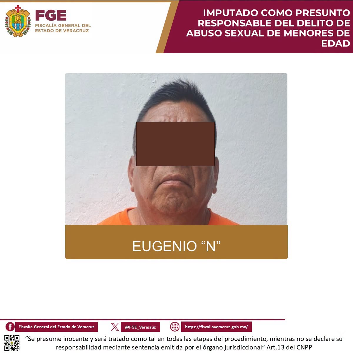 𝗗𝗶𝗰𝘁𝗮𝗻 𝗽𝗿𝗶𝘀𝗶𝗼́𝗻 𝗽𝗿𝗲𝘃𝗲𝗻𝘁𝗶𝘃𝗮 𝗮 𝗽𝗿𝗲𝘀𝘂𝗻𝘁𝗼 𝗮𝗴𝗿𝗲𝘀𝗼𝗿 𝘀𝗲𝘅𝘂𝗮𝗹 𝗱𝗲 𝗺𝗲𝗻𝗼𝗿 𝗲𝗻 𝗖𝗼𝘅𝗾𝘂𝗶𝗵𝘂𝗶