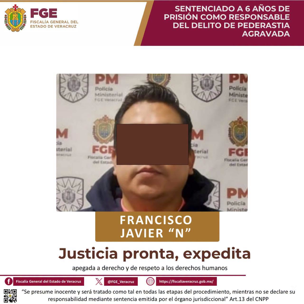 𝗖𝗼𝗻𝗱𝗲𝗻𝗮𝗻 𝗮 𝟲 𝗮𝗻̃𝗼𝘀 𝗱𝗲 𝗽𝗿𝗶𝘀𝗶𝗼́𝗻 𝗮 𝗿𝗲𝘀𝗽𝗼𝗻𝘀𝗮𝗯𝗹𝗲 𝗱𝗲 𝗽𝗲𝗱𝗲𝗿𝗮𝘀𝘁𝗶𝗮 𝗮𝗴𝗿𝗮𝘃𝗮𝗱𝗮 𝗲𝗻 𝗖𝗼𝗮𝘁𝗲𝗽𝗲𝗰